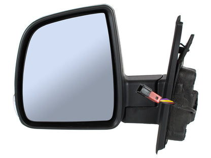Fiat Doblo 2010 - electric heated door mirror, black, NO SENSOR, left