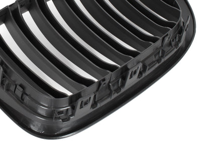 BMW X3 F25 X4 F26 14-17 grilles between headlights (kidneys) left + right set BLACK MAT