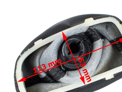 Mercedes W203 C-Class 00-07 gear knob BLACK + GAITER 5 SPEED