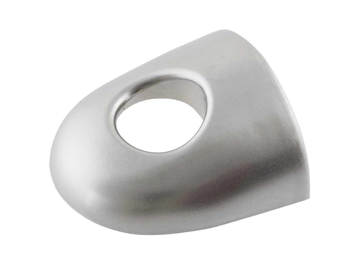 Renault Megane II 02-08 outer door handle cover SILVER WITH HOLE