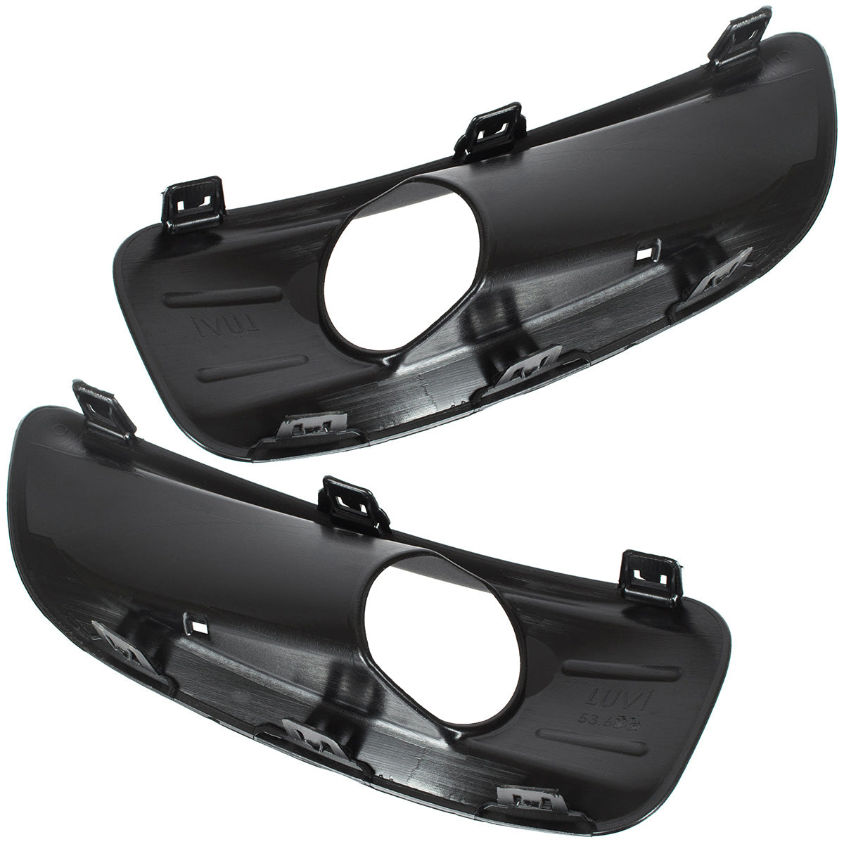 Citroen C4 2010 - WITH FOG LIGHTS grille trim for front bumper, left + right, 2 pcs, SET