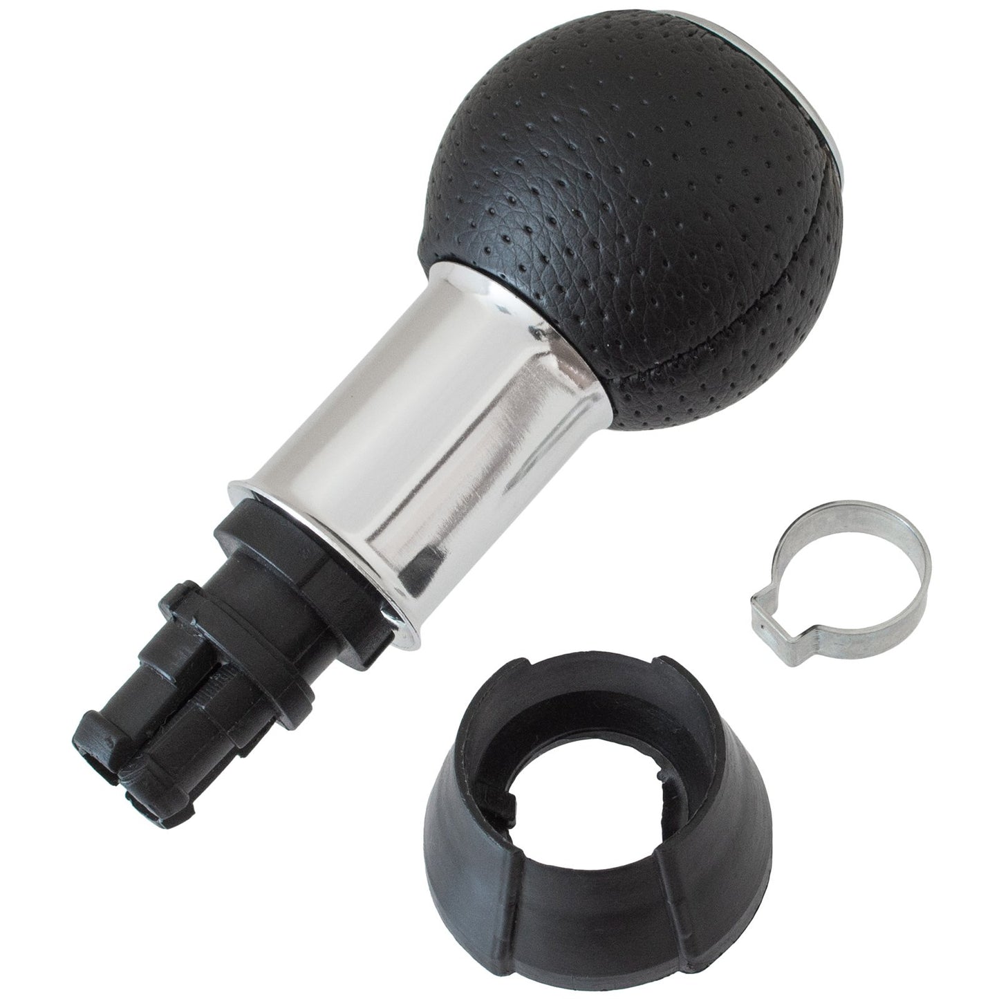 Audi A3 8P 03-12 Gear knob BLACK + CHROME 5-SPEED