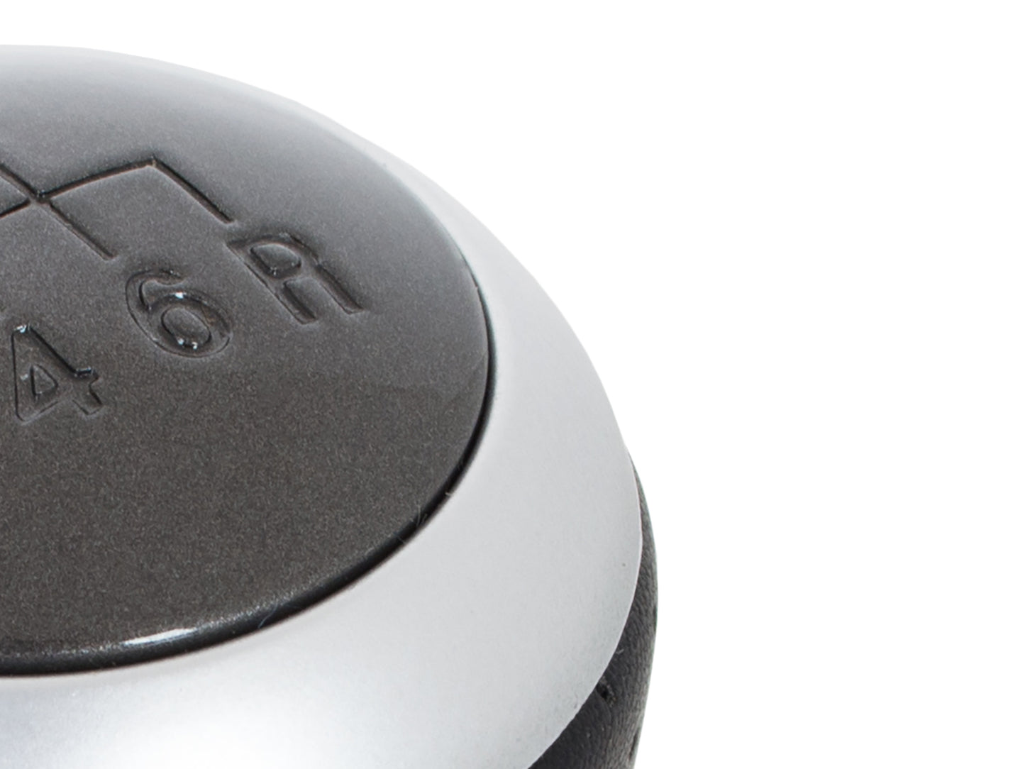 Hyundai Coupe 02-08 gear knob BLACK LEATHER + GREY + SILVER 6 SPEED