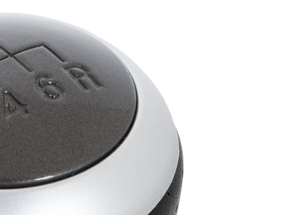 Hyundai Coupe 02-08 gear knob BLACK LEATHER + GREY + SILVER 6 SPEED