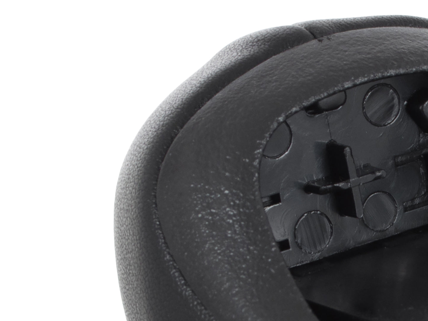 Kia Venga 09-15 gear knob BLACK LEATHER 6 SPEED