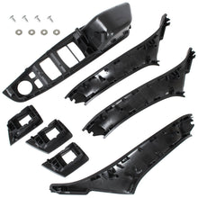 BMW 5 F10 F11 09-17 set maniglie interne anteriori 7 pezzi NERO