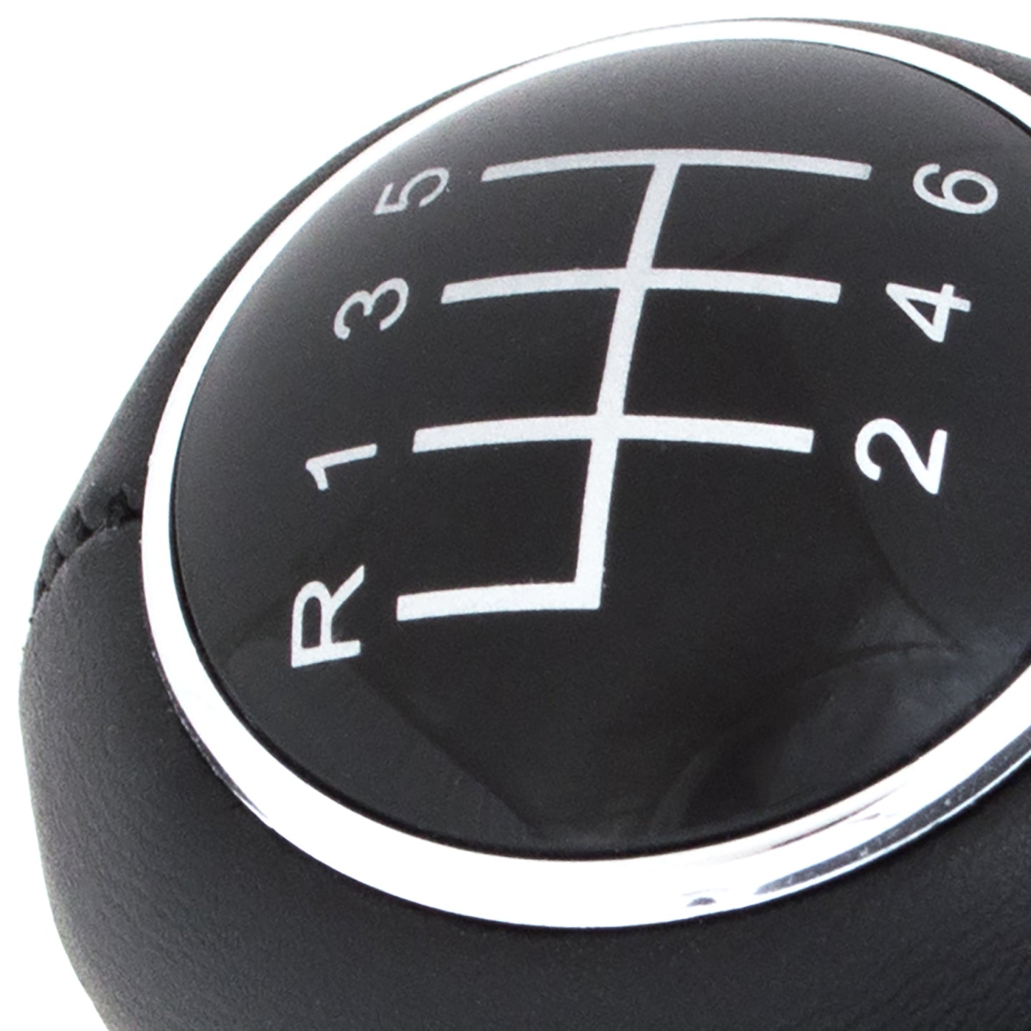 Audi A1 A2 A3 A4 A5 A6 Q3 Q5 gear knob BLACK + CHROME 6 SPEED