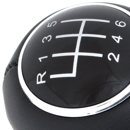 Audi A1 A2 A3 A4 A5 A6 Q3 Q5 gear knob BLACK + CHROME 6 SPEED