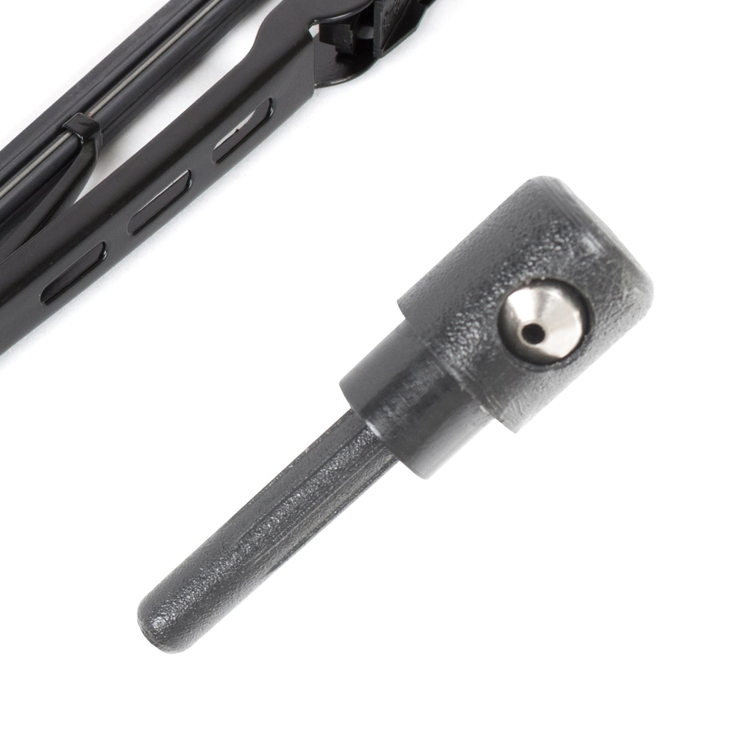Seat Leon I 99-06 rear wiper arm + blade WITH WASHER JET HOLE + rear window washer nozzle COMPLETE