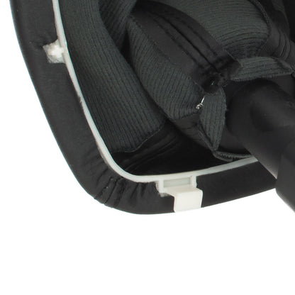 Mercedes Vito / V-Class W447 2014- gear knob BLACK + SILVER + BLACK gaiter with frame WHITE 6-SPEED DIAGRAM