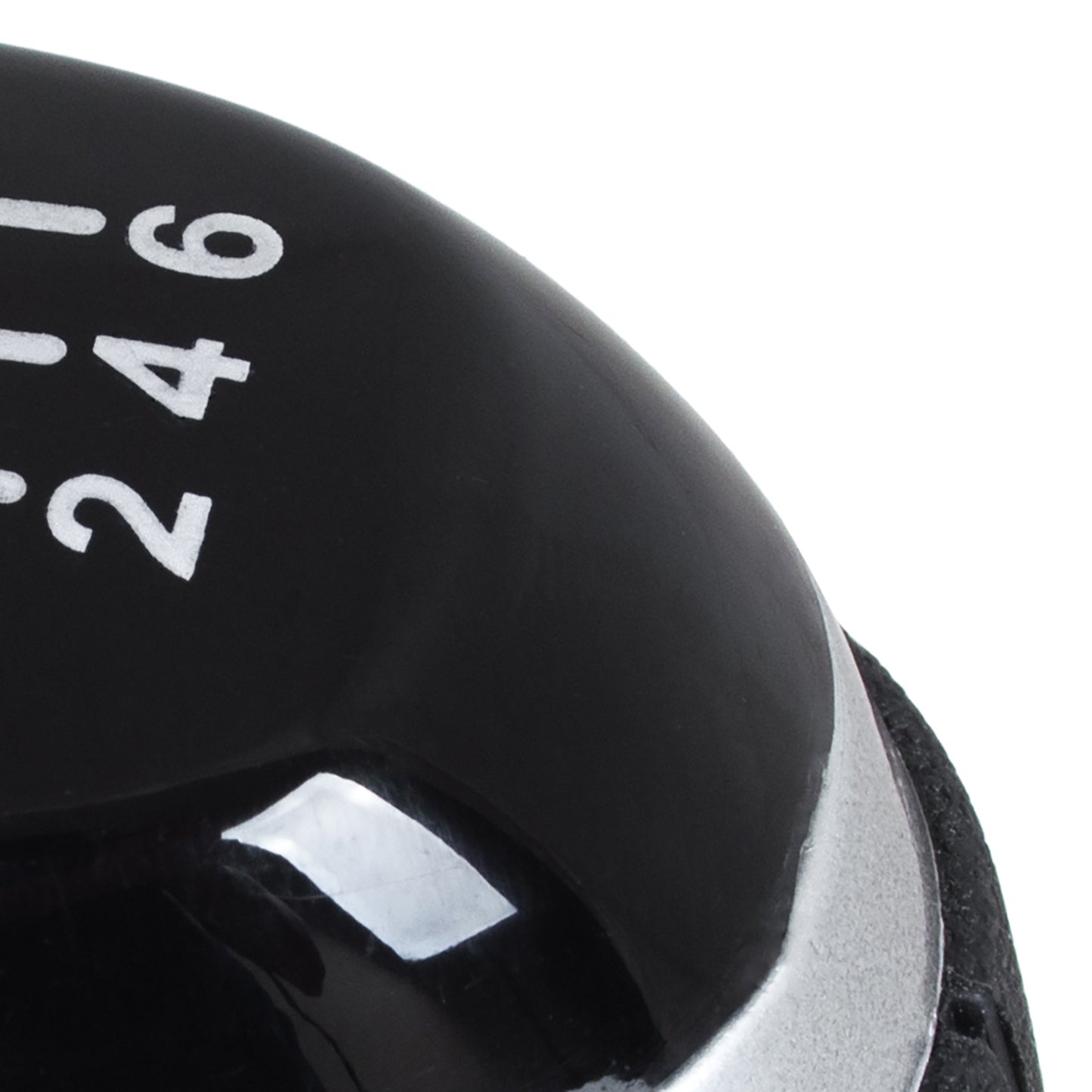 Renault Megane IV 2015 - gear knob BLACK + SILVER 6 SPEEDS
