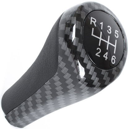 BMW E60 E61 E62 E63 E81 E82 E85 E87 E88 E90 E91 E92 X1 X3 X5 gear knob CARBON 6 SPEEDS