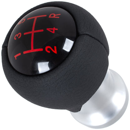 Kia Picanto II 11-17 gear knob BLACK + SILVER 5-SPEED