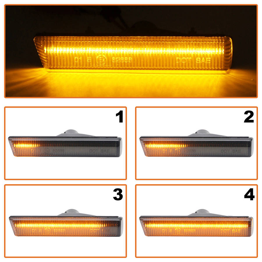 BMW 7 E38 94-01 Side LED Turn Signal SMOKED DYNAMIC 2 pcs. Set