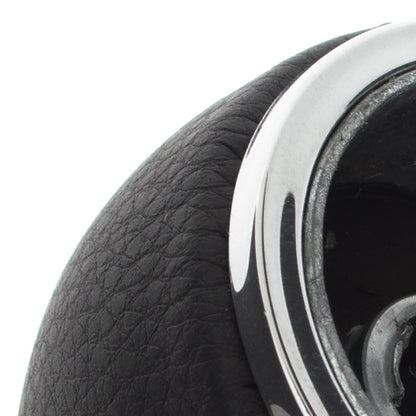 Alfa Romeo Mito 2008 - Gear knob BLACK ECO-LEATHER + CHROME 6 SPEEDS