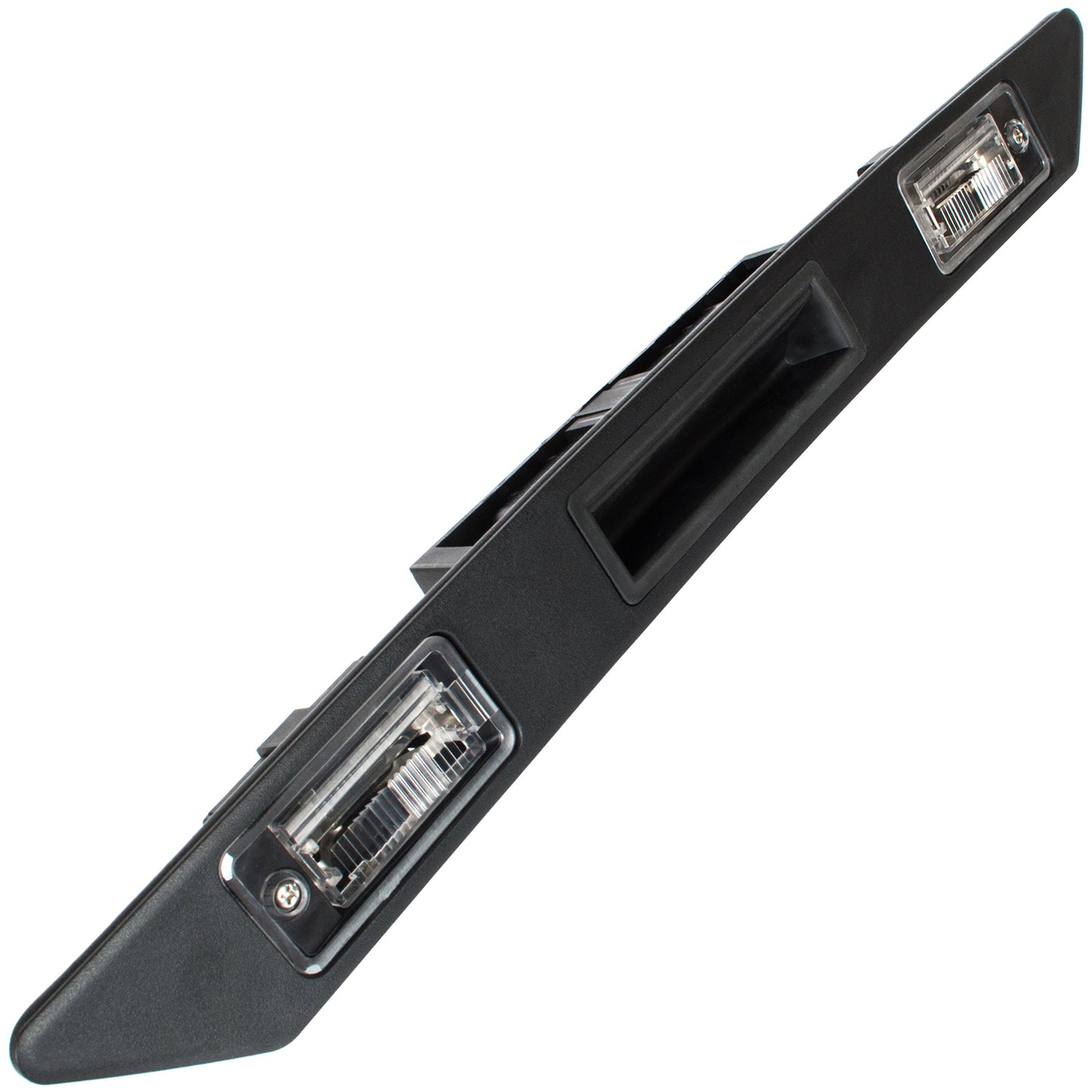 Audi A6 C6 04-11 license plate illumination trim strip with tailgate opening microswitch