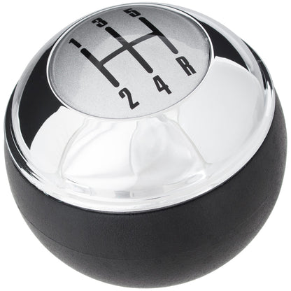 MINI R50 00-06 Gear knob BLACK + CHROME + SILVER CAP 5 SPEEDS