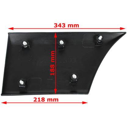 Renault Master III 2010- L2 version side molding BEHIND the rear wheel WITHOUT HOLE left