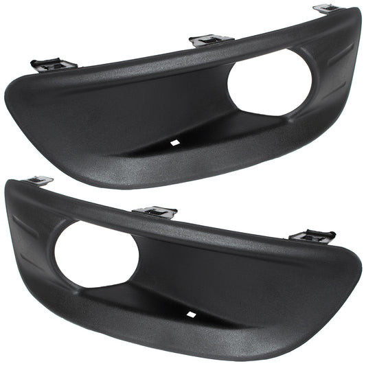 Citroen C4 2010- Z HALOGENAMI atrapka kratka w zderzak przedni lewa + prawa 2 szt. KPL