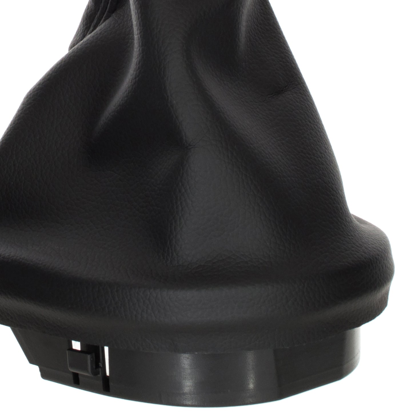 Seat Leon II 05-13 gear knob BLACK ECO-LEATHER + gaiter with frame 6 SPEEDS