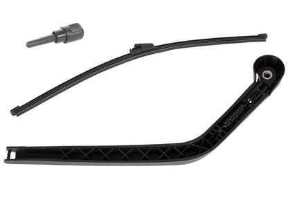 VW T5 Transporter 03-15 rear wiper arm + blade LEFT VERSION WITH DOORS + rear window washer nozzle 2 pcs SET