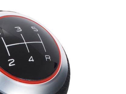 Audi A4 B6 00-04 Gear knob S-LINE BLACK + SILVER 5 SPEED (R at the bottom)