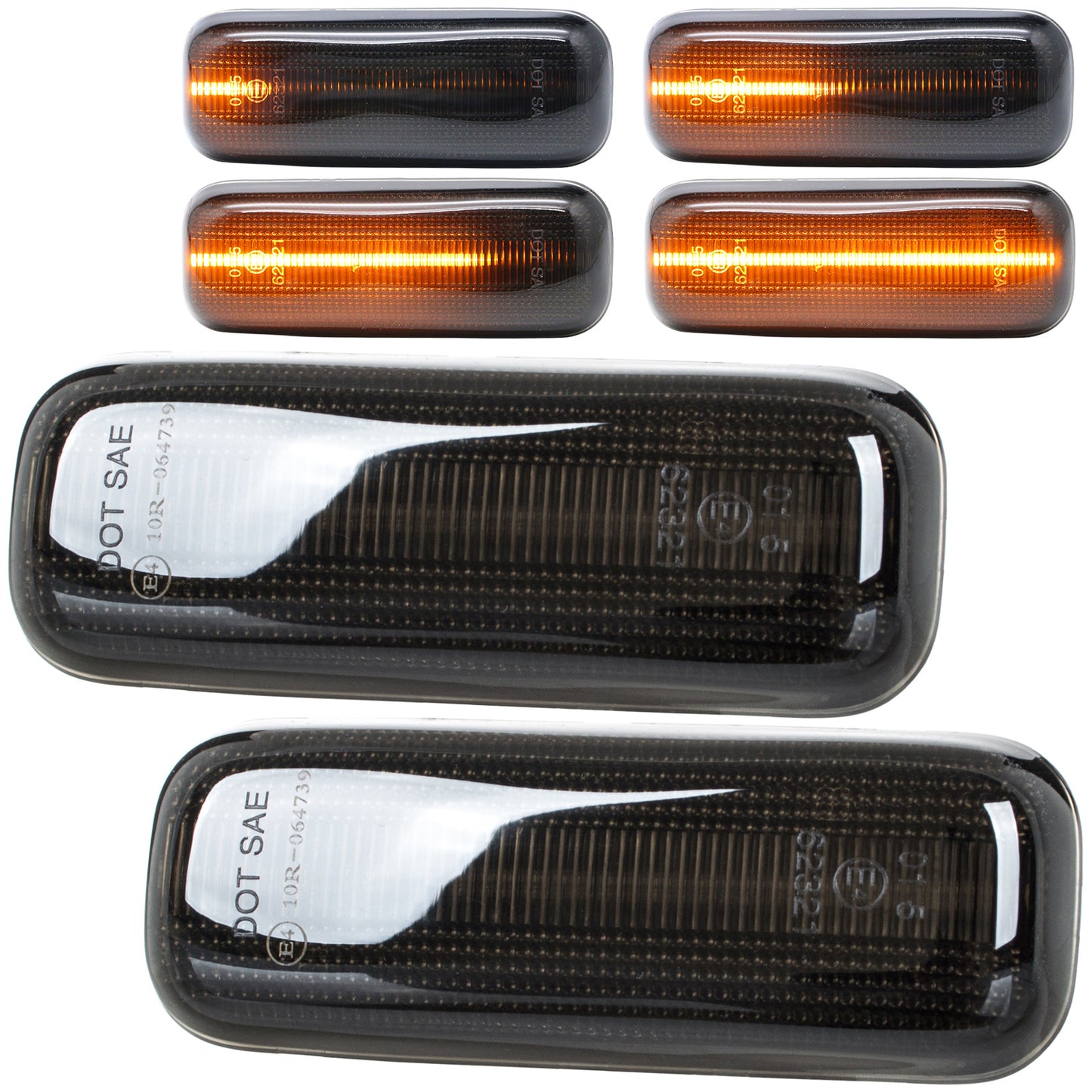 Mercedes W163 ML-Class 98-05 LED Dynamic Smoked Side Indicator 2 pcs. SET