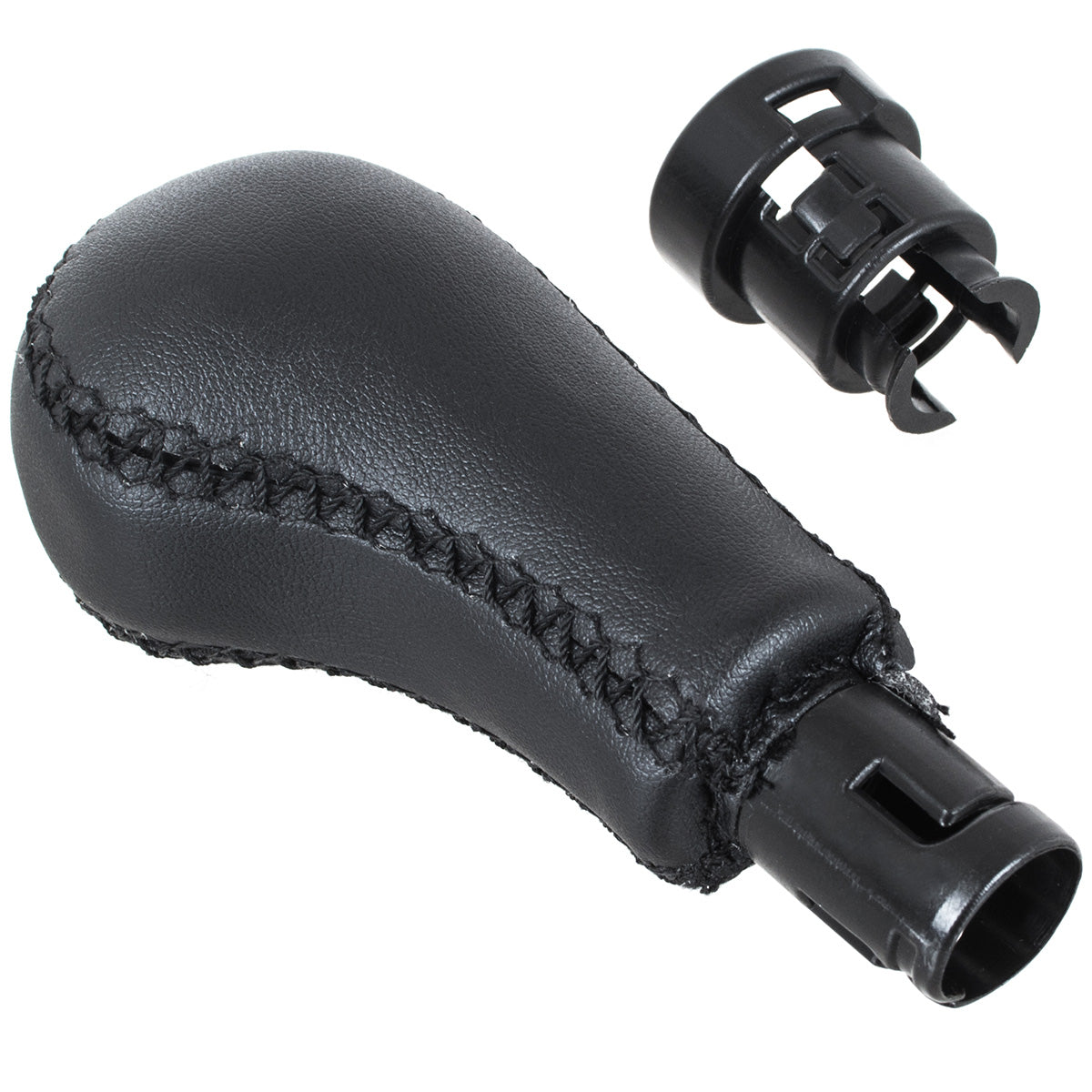 Volvo S60 01-09 Gear knob BLACK ECO-LEATHER 5-SPEED