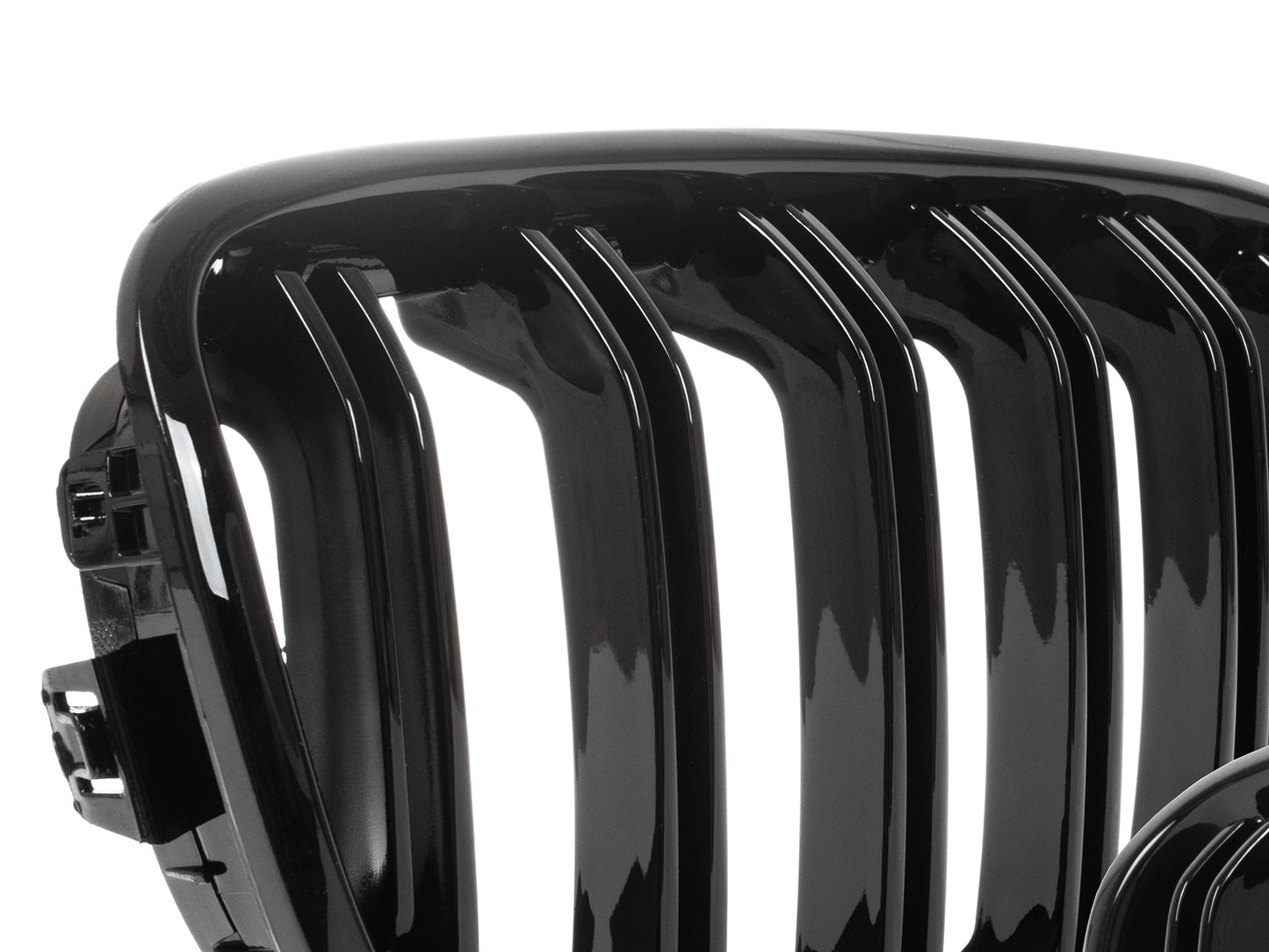 BMW 1 F20 / F21 11-14 3/5D HATCHBACK grilles (kidneys) left + right set BLACK GLOSSY DOUBLE BAR