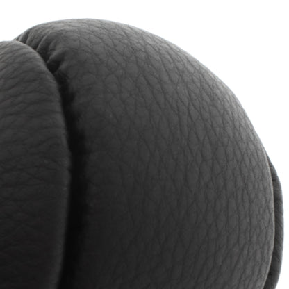 Volvo S80 06-16 gear knob BLACK ECO-LEATHER / SILVER NO SCHEME