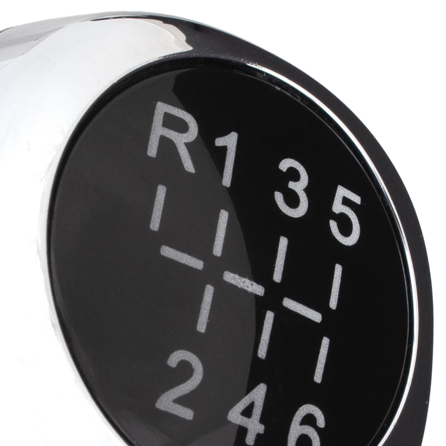 Hyundai i20 07-12 gear knob BLACK + CHROME 6 SPEED