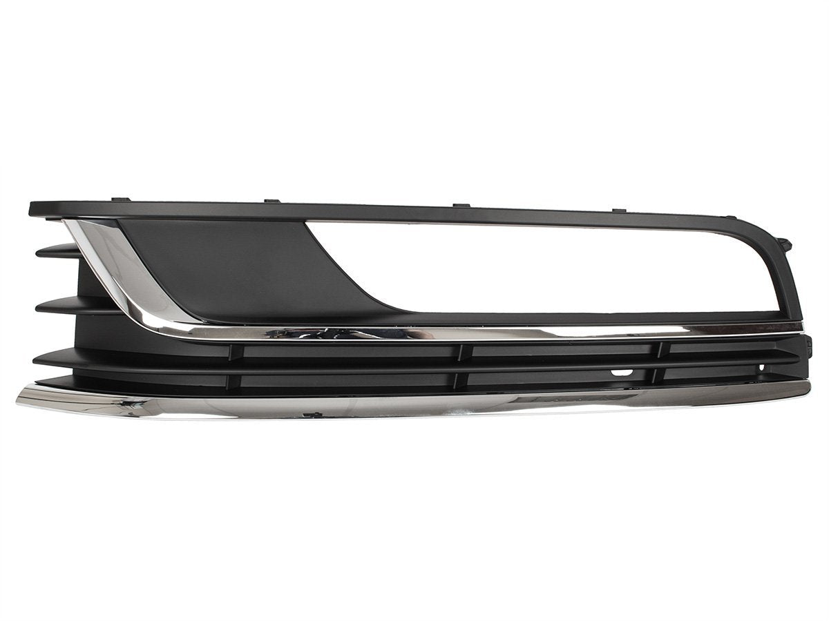 VW Passat B7 2010- WITH FOG LIGHTS front bumper grille CHROME left