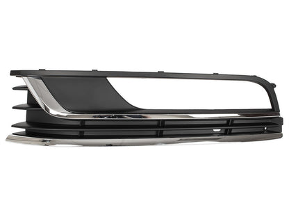 VW Passat B7 2010- WITH FOG LIGHTS front bumper grille CHROME left