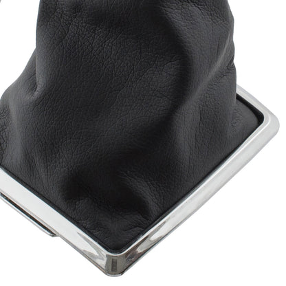 Ford Focus Mk2 04-08 Gear knob BLACK + gaiter with chrome frame 5 SPEED