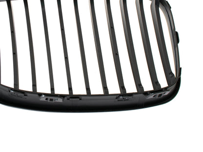 BMW 1 E81 E82 E87 E88 07-11 grilles (kidneys) left + right set BLACK MATTE