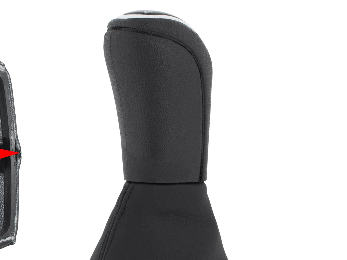 Audi A4 B8 07-15 Gear knob BLACK 5-SPEED + BLACK GAITER
