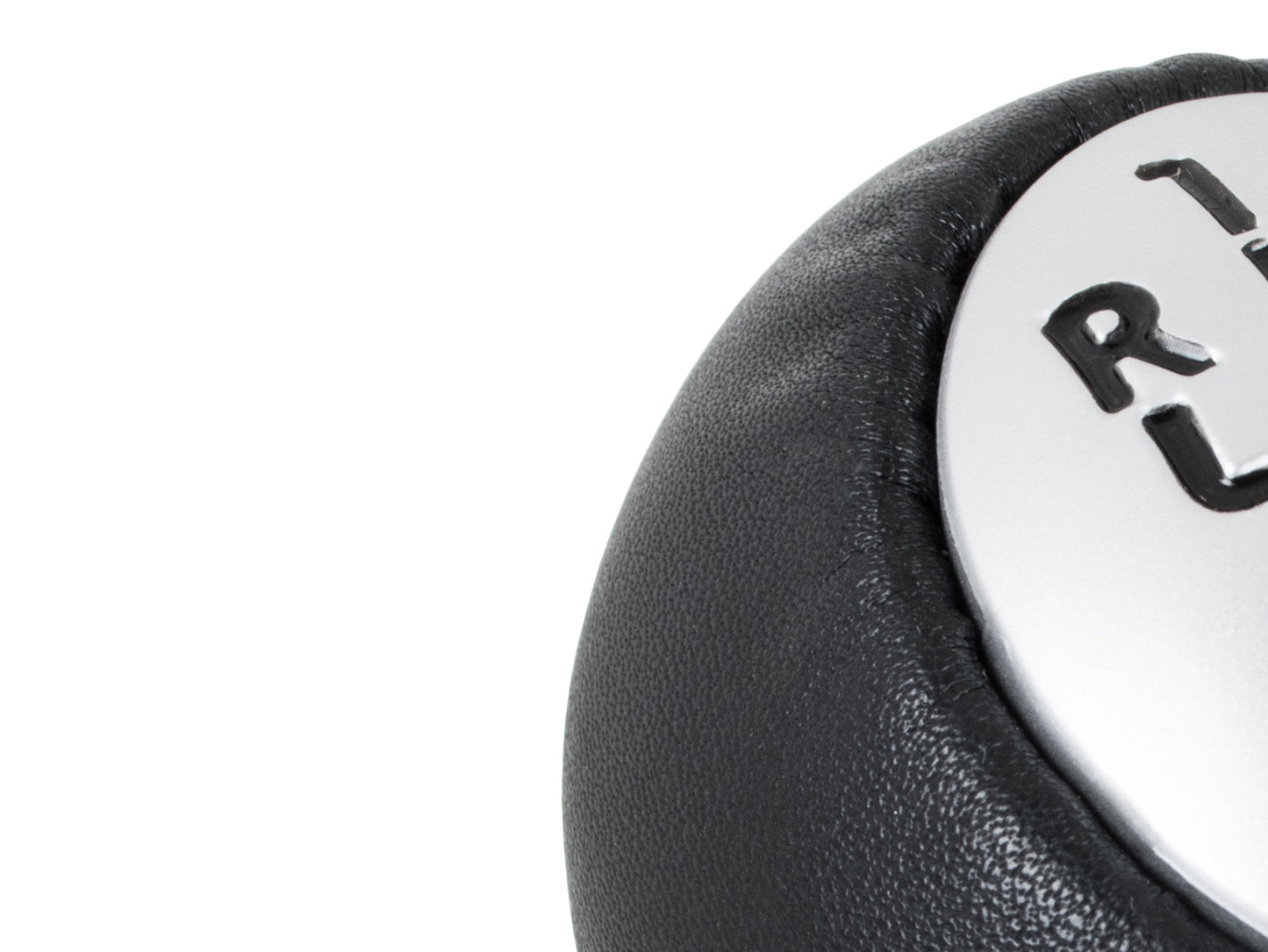Renault Espace IV Gear Knob 5 SPEED BLACK LEATHER + SILVER