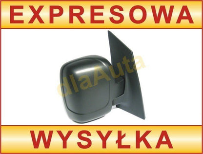 Fiat Scudo II 07-16 manual exterior mirror BLACK right