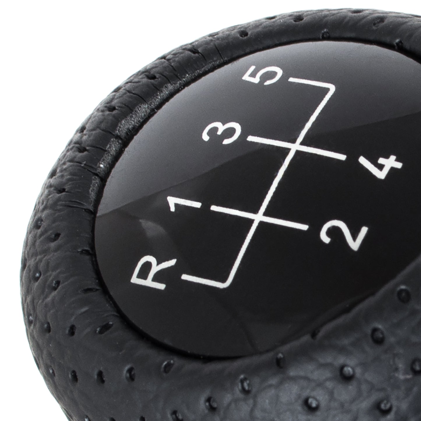 BMW E34 E36 E38 E39 E46 E60 E61 E87 E90 X3 X5 gear shift knob BLACK PERFORATED LEATHER 5 SPEED