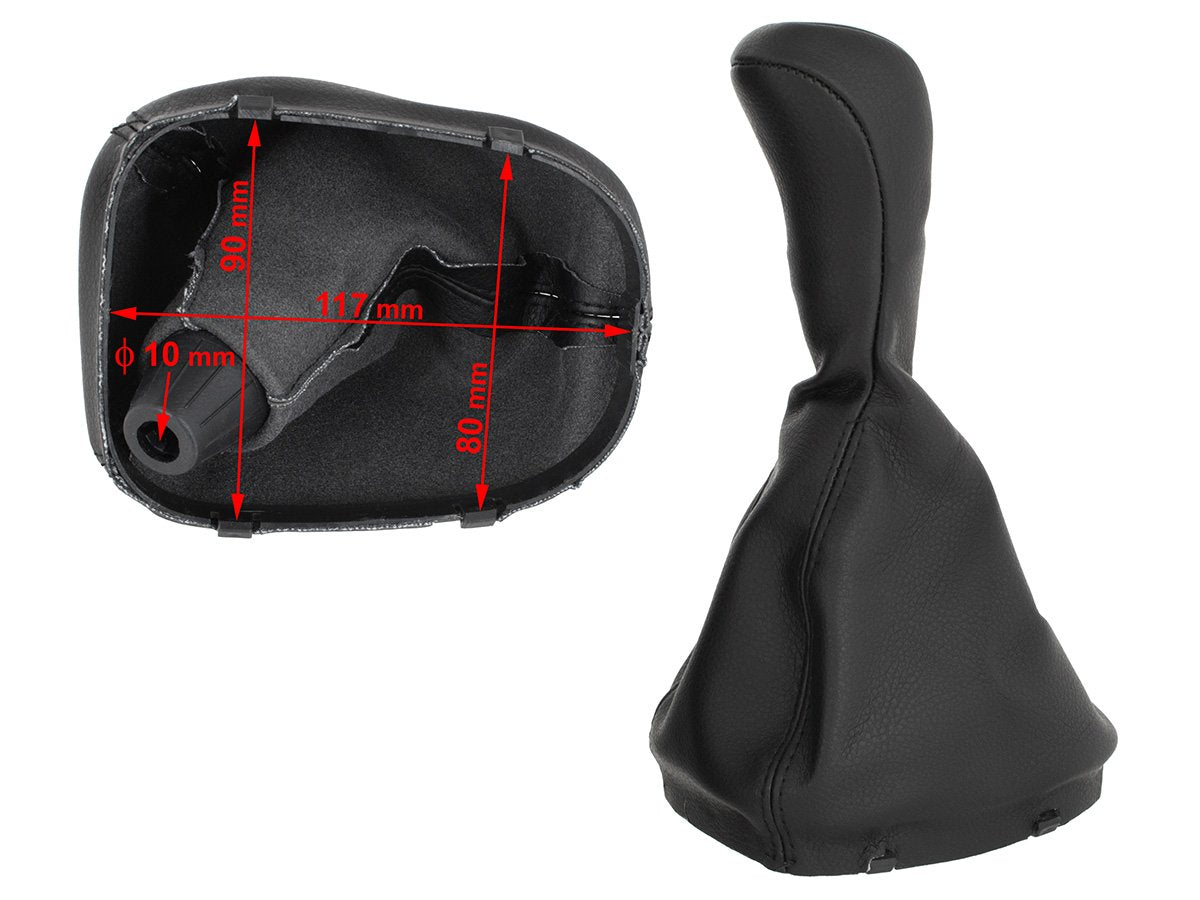 Mercedes W203 C-Class 00-07 gear knob BLACK 6 SPEED + GAITER
