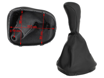 Mercedes W203 C-Class 00-07 gear knob BLACK 6 SPEED + GAITER
