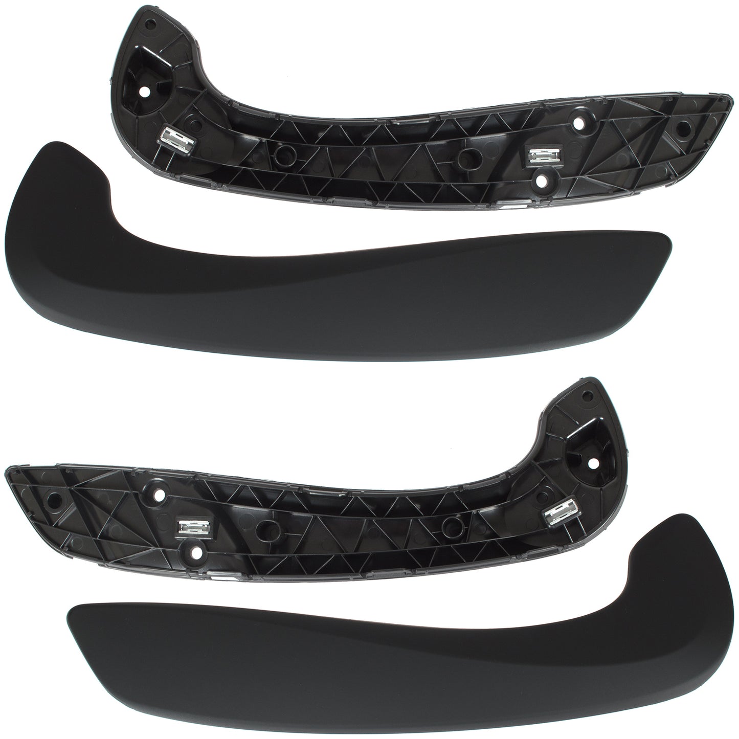 Renault Megane III 08-16 Interior Door Handle MATTE BLACK front left + right 2 pcs. SET