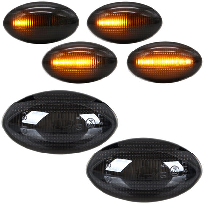 MINI R52 01-07 Side Indicator LED SMOKED DYNAMIC 2 pcs. SET