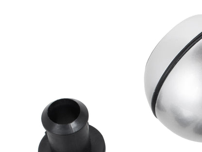 BMW E39 E46 E53 E60 E61 E81 E82 E83 E85 E87 E90 E91 E92 E93 gear knob SILVER+CHROME 6 SPEED