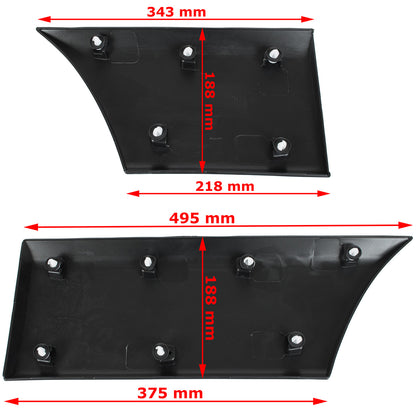 Renault Master III 2010- L2 version side molding BEFORE rear wheel NO HOLE right + side molding AFTER rear wheel NO HOLE right 2 pcs. SET