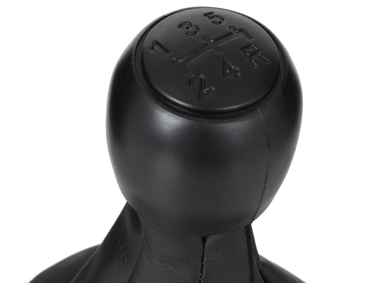 Fiat Panda II 03-12 gear knob BLACK + GAITER 5 GEARS