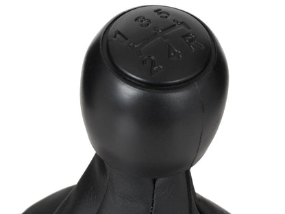 Fiat Panda II 03-12 gear knob BLACK + GAITER 5 GEARS