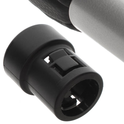 Volvo S60 10-18 gear knob BLACK ECO-LEATHER / SILVER WITHOUT DIAGRAM