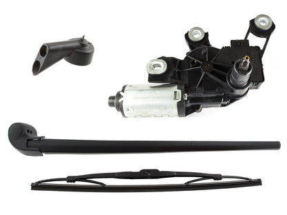 Audi A4 B8 / Avant 2007- SET: wiper motor + rear wiper arm + blade + rear window washer nozzle 3 pcs. COMPLETE