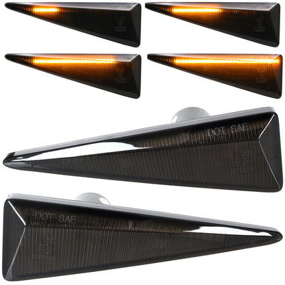 Renault Espace IV Grand Scenic II Megane II Scenic II Vel Satis LED Dynamic Smoked Side Indicators 2 pcs Set